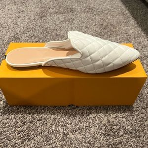 Coutgo Woman’s closed toe, pointed mules. Size 10.